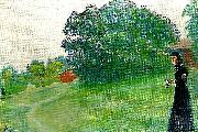 Carl Larsson suzanne som roda korssyster-syrener vid farfarsgarden oil painting on canvas